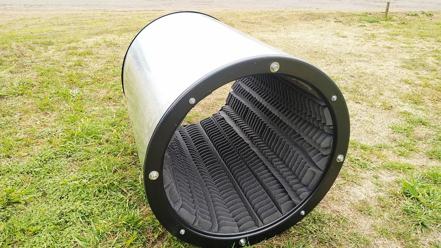 Silenciador acústico para ventilador axial