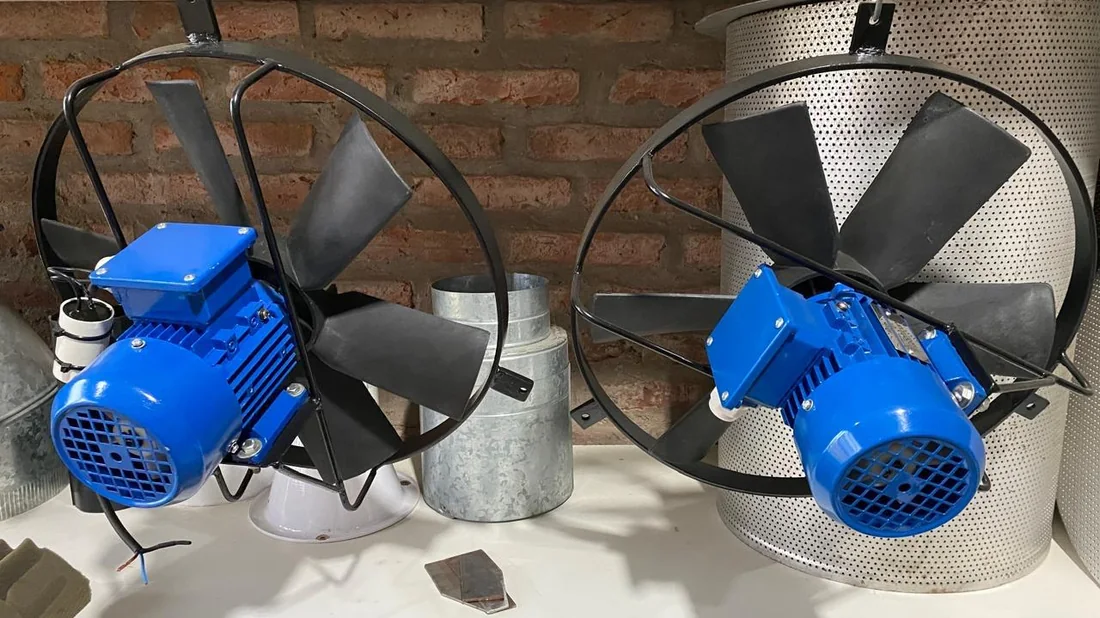 Extractor de aire industrial